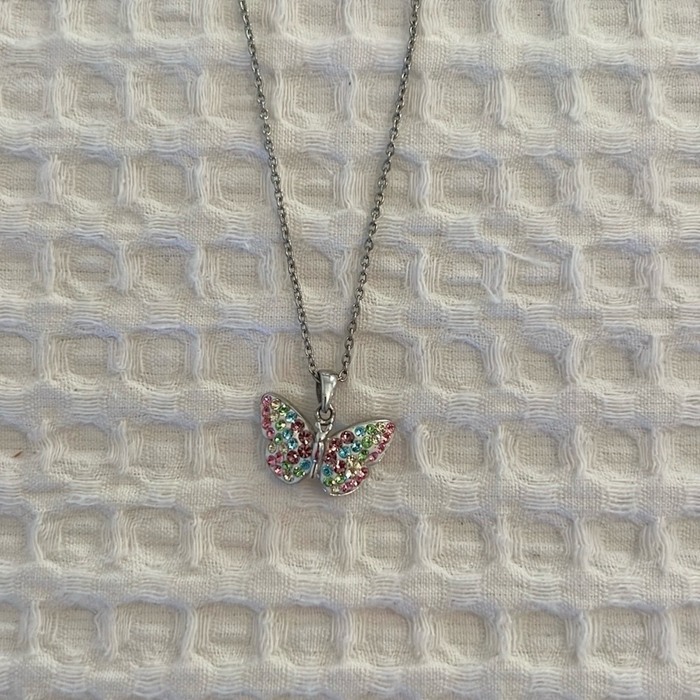Butterfly Silver Necklace